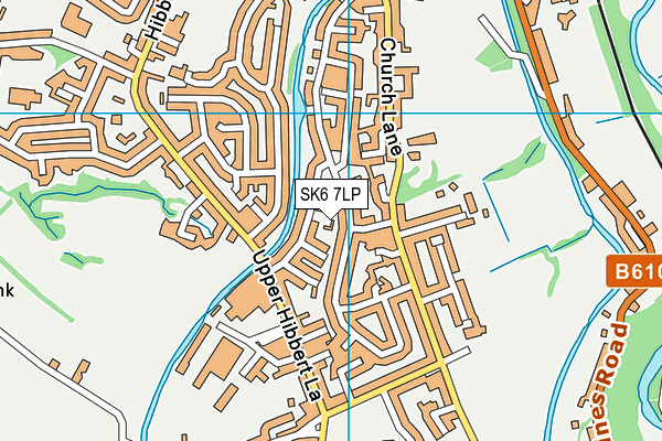 SK6 7LP map - OS VectorMap District (Ordnance Survey)