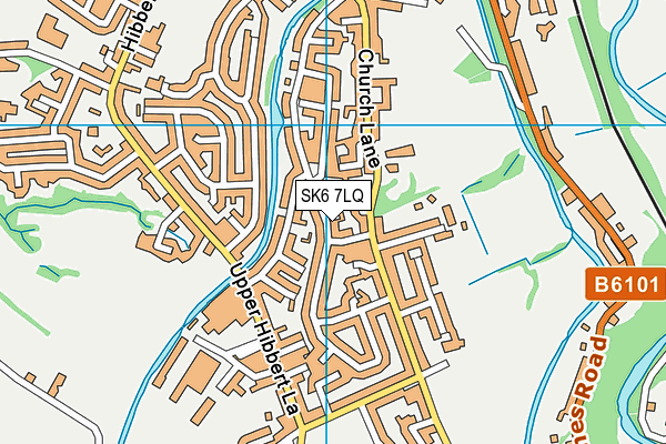 SK6 7LQ map - OS VectorMap District (Ordnance Survey)