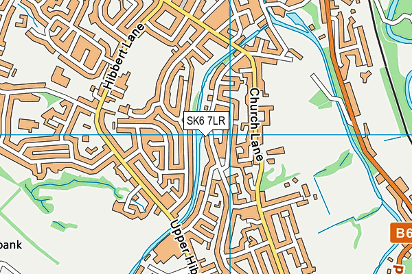 SK6 7LR map - OS VectorMap District (Ordnance Survey)
