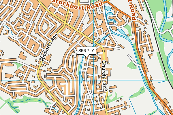 SK6 7LY map - OS VectorMap District (Ordnance Survey)