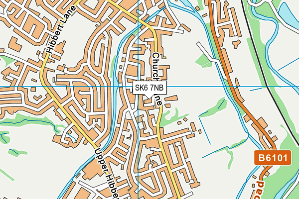 SK6 7NB map - OS VectorMap District (Ordnance Survey)