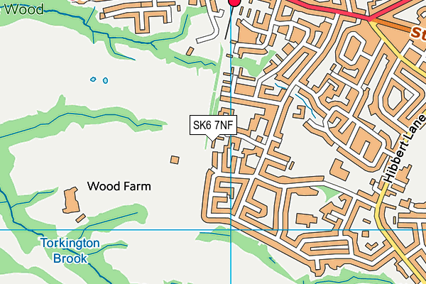 SK6 7NF map - OS VectorMap District (Ordnance Survey)