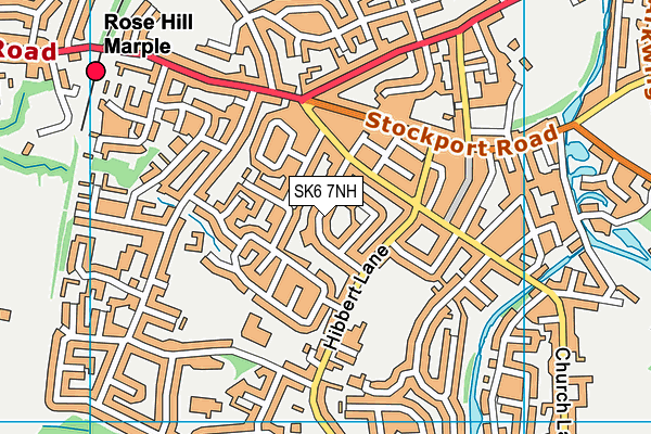 SK6 7NH map - OS VectorMap District (Ordnance Survey)