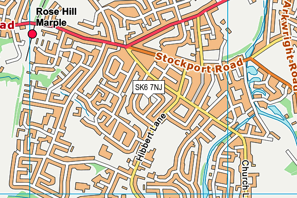 SK6 7NJ map - OS VectorMap District (Ordnance Survey)