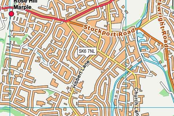 SK6 7NL map - OS VectorMap District (Ordnance Survey)