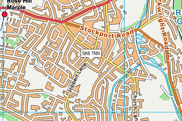 Acorns School map (SK6 7NN) - OS VectorMap District (Ordnance Survey)