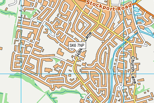 SK6 7NP map - OS VectorMap District (Ordnance Survey)