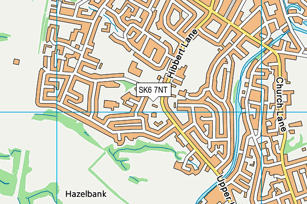 SK6 7NT map - OS VectorMap District (Ordnance Survey)