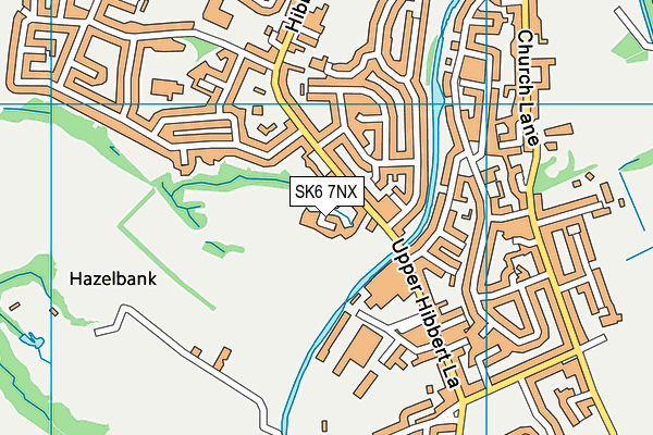 SK6 7NX map - OS VectorMap District (Ordnance Survey)