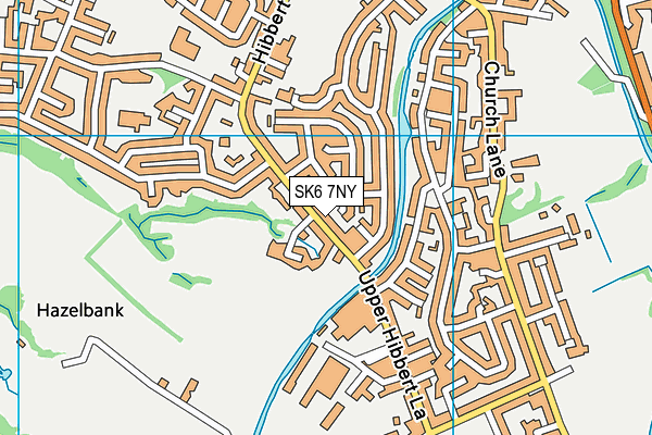 SK6 7NY map - OS VectorMap District (Ordnance Survey)