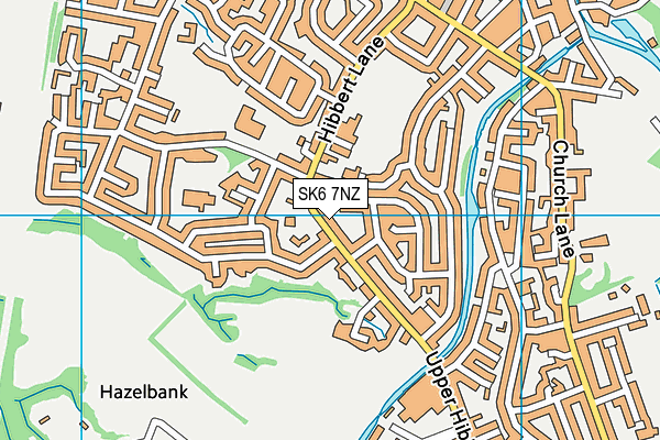 SK6 7NZ map - OS VectorMap District (Ordnance Survey)