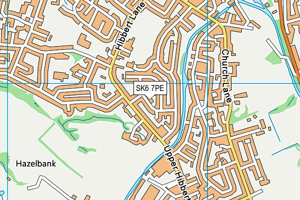 SK6 7PE map - OS VectorMap District (Ordnance Survey)