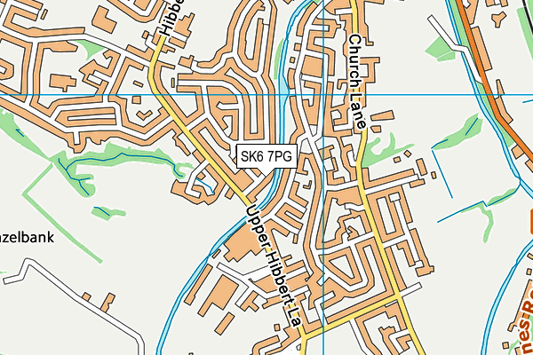 SK6 7PG map - OS VectorMap District (Ordnance Survey)