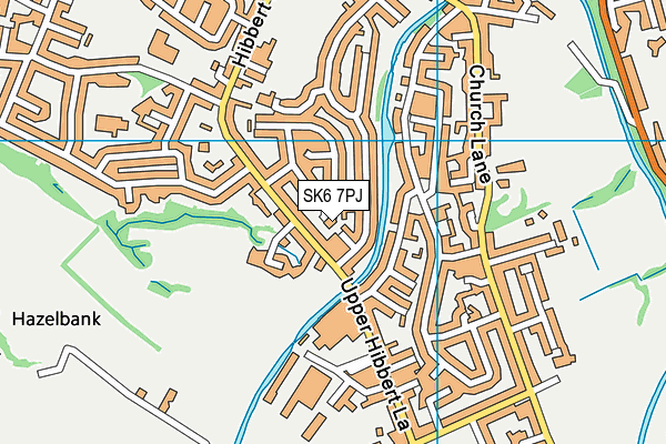 SK6 7PJ map - OS VectorMap District (Ordnance Survey)