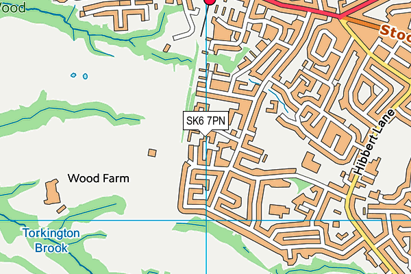 SK6 7PN map - OS VectorMap District (Ordnance Survey)