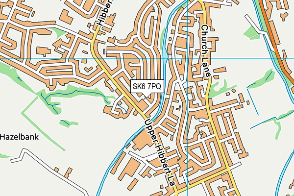 SK6 7PQ map - OS VectorMap District (Ordnance Survey)