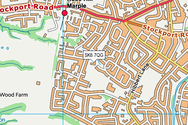 SK6 7QG map - OS VectorMap District (Ordnance Survey)