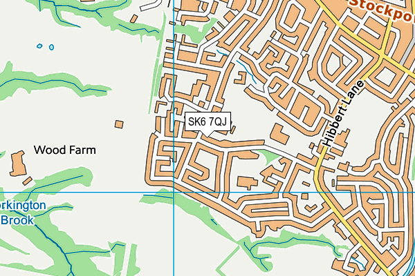 SK6 7QJ map - OS VectorMap District (Ordnance Survey)