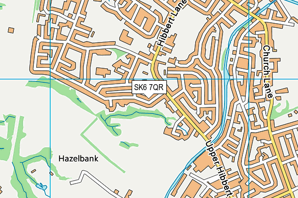 SK6 7QR map - OS VectorMap District (Ordnance Survey)