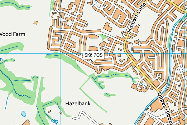 SK6 7QS map - OS VectorMap District (Ordnance Survey)
