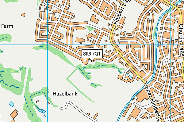 SK6 7QT map - OS VectorMap District (Ordnance Survey)