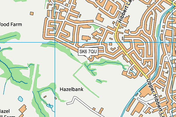 SK6 7QU map - OS VectorMap District (Ordnance Survey)