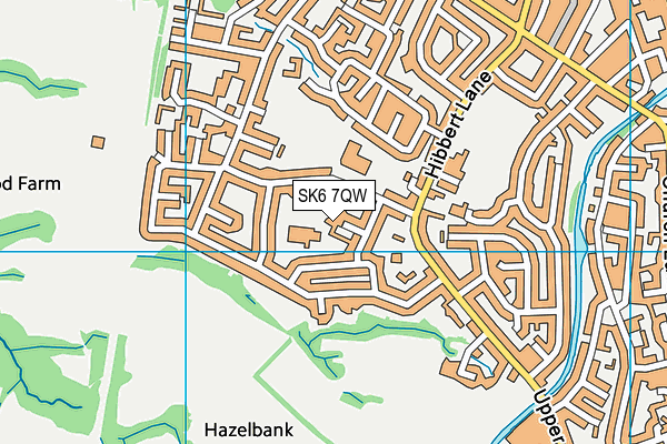 SK6 7QW map - OS VectorMap District (Ordnance Survey)