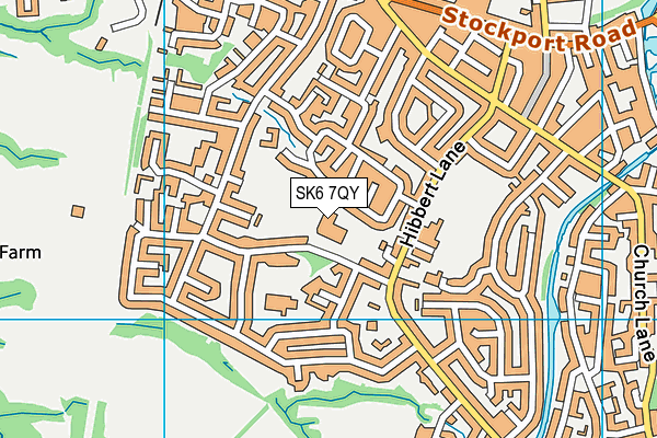 SK6 7QY map - OS VectorMap District (Ordnance Survey)