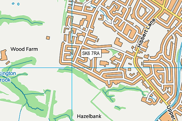 SK6 7RA map - OS VectorMap District (Ordnance Survey)