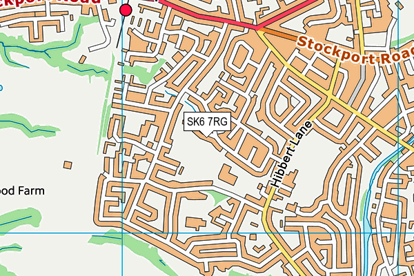 SK6 7RG map - OS VectorMap District (Ordnance Survey)