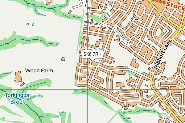 SK6 7RH map - OS VectorMap District (Ordnance Survey)