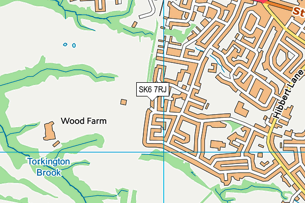 SK6 7RJ map - OS VectorMap District (Ordnance Survey)