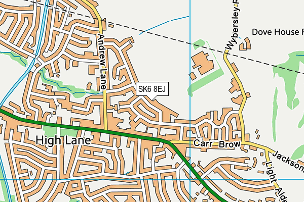 SK6 8EJ map - OS VectorMap District (Ordnance Survey)
