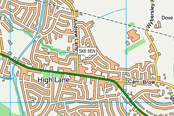 SK6 8EN map - OS VectorMap District (Ordnance Survey)