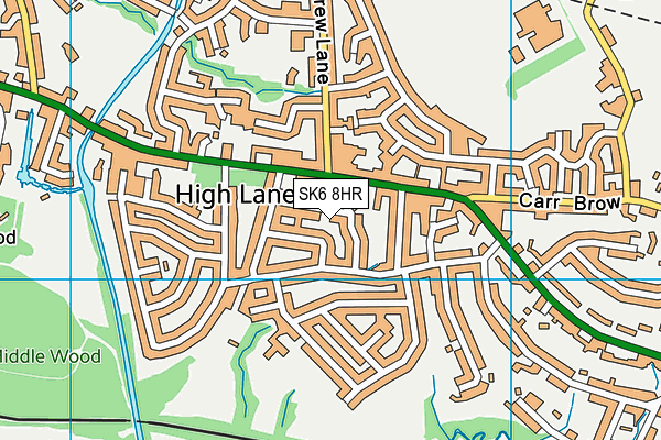 SK6 8HR map - OS VectorMap District (Ordnance Survey)