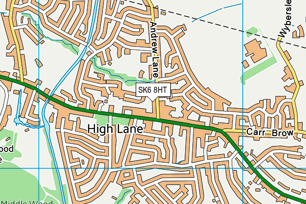 SK6 8HT map - OS VectorMap District (Ordnance Survey)