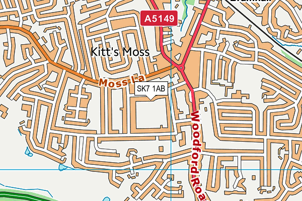 SK7 1AB map - OS VectorMap District (Ordnance Survey)