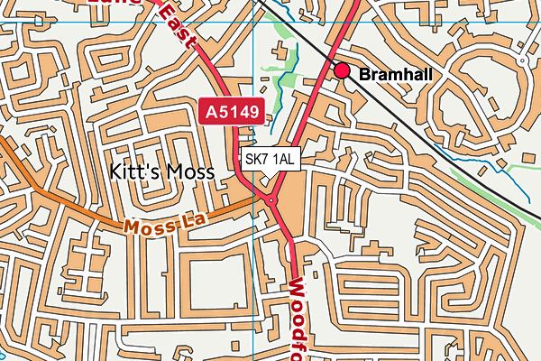 SK7 1AL map - OS VectorMap District (Ordnance Survey)