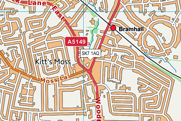 SK7 1AQ map - OS VectorMap District (Ordnance Survey)