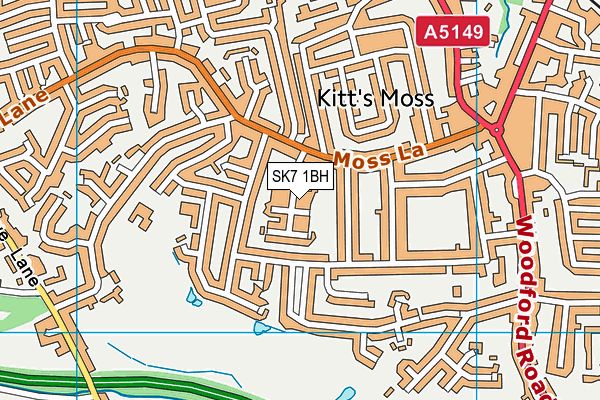 SK7 1BH map - OS VectorMap District (Ordnance Survey)