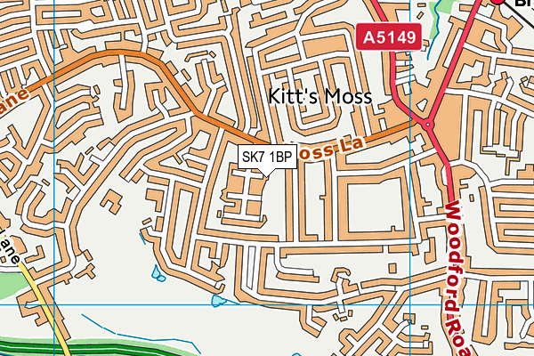 SK7 1BP map - OS VectorMap District (Ordnance Survey)