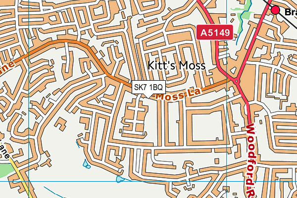 SK7 1BQ map - OS VectorMap District (Ordnance Survey)