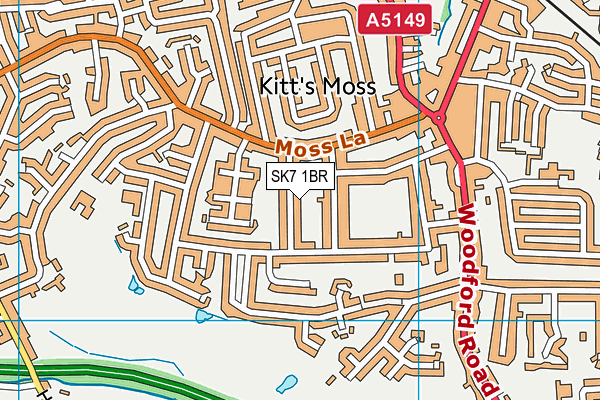 SK7 1BR map - OS VectorMap District (Ordnance Survey)