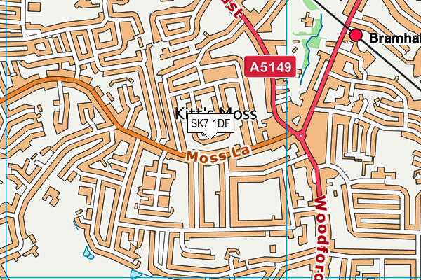SK7 1DF map - OS VectorMap District (Ordnance Survey)