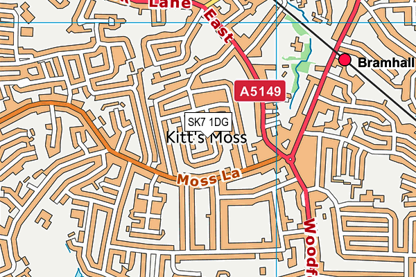 SK7 1DG map - OS VectorMap District (Ordnance Survey)