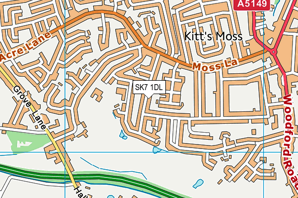 SK7 1DL map - OS VectorMap District (Ordnance Survey)