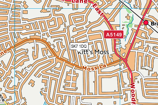 SK7 1DQ map - OS VectorMap District (Ordnance Survey)