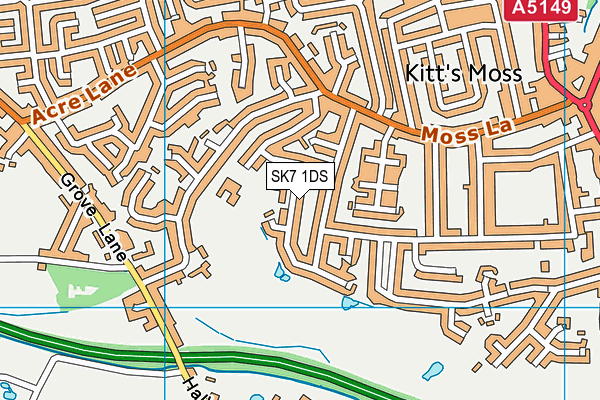Moss Hey Primary School map (SK7 1DS) - OS VectorMap District (Ordnance Survey)