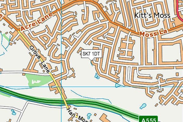 SK7 1DT map - OS VectorMap District (Ordnance Survey)