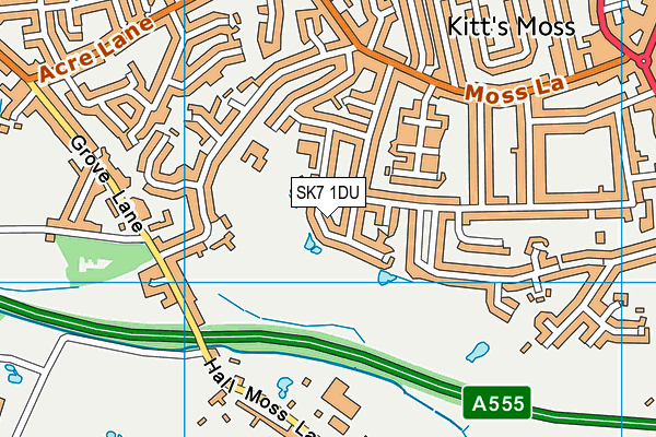 SK7 1DU map - OS VectorMap District (Ordnance Survey)